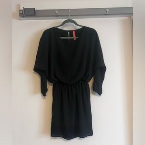 Y2K Eight Sixty long sleeve black cocktail dress XS